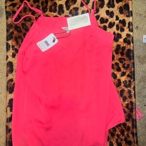 Coral pink cami brand new with tags. Boutique.